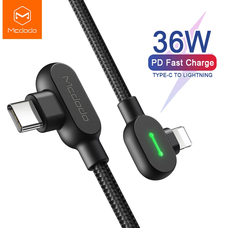 

Mcdodo USB C for IPhone Lightning 11 Pro Max XS Max XR X 8 36W PD Type C Fast Charger Data Cable for Macbook IPad Pro IOS13 Cord