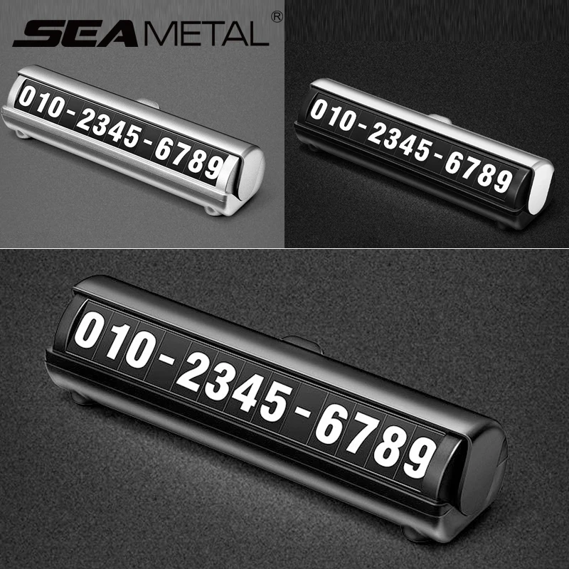 

Car Parking Card Luminous Phone Number Plate Stickers Night Light Temporary Universal Park Stop Car-styling goods Accessories