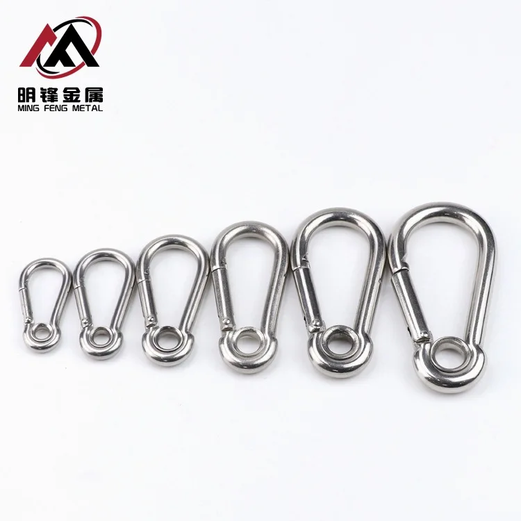 

Insurance Spring Clip Stainless Steel Belt Circle Spring Clip 304 Stainless Steel Band Circle Spring Clip Carabiner