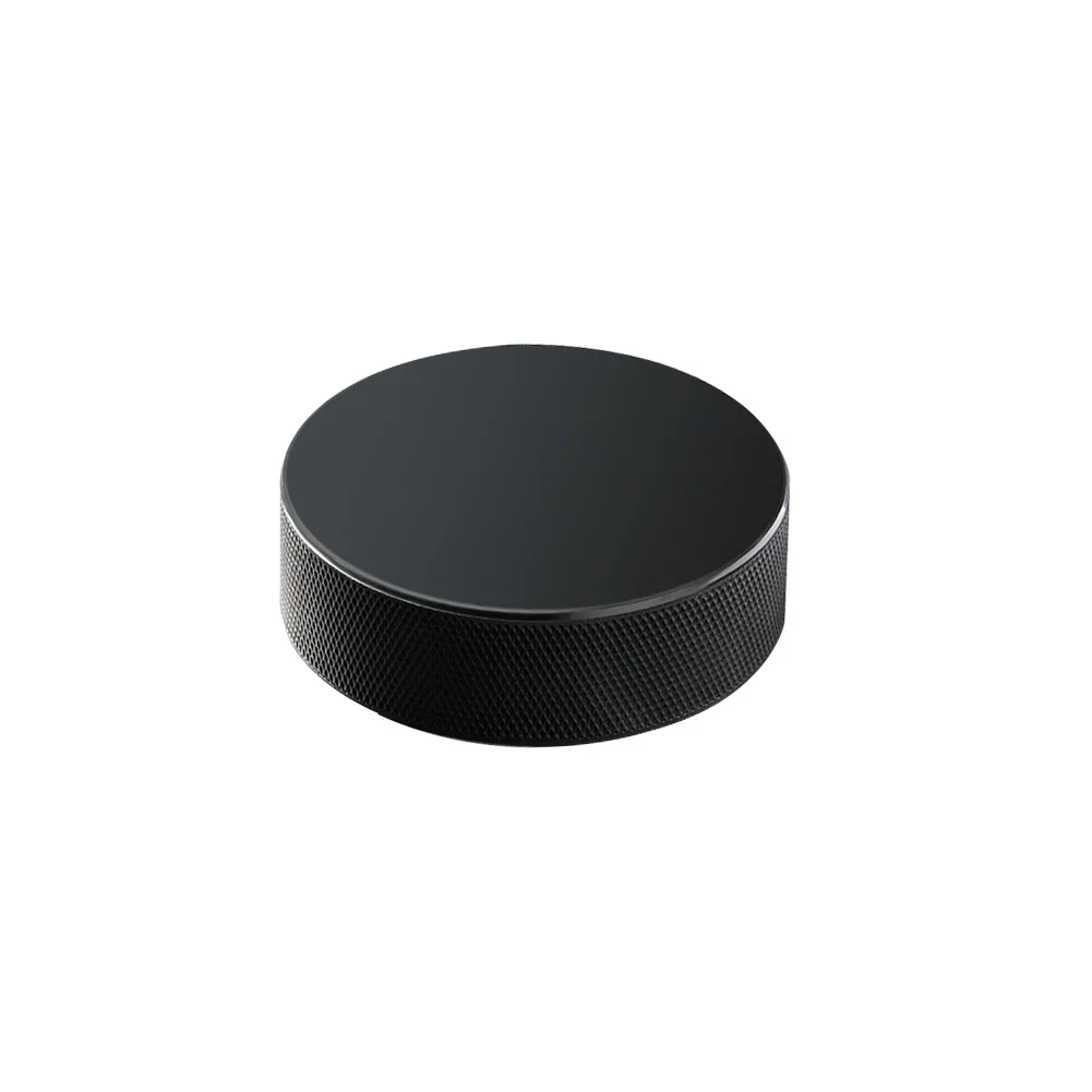 

Black Sports Portable Competition Training Smooth Ice Hockey Puck Thickness Elastic Wear Resistant Practicing Rubber Hard Solid