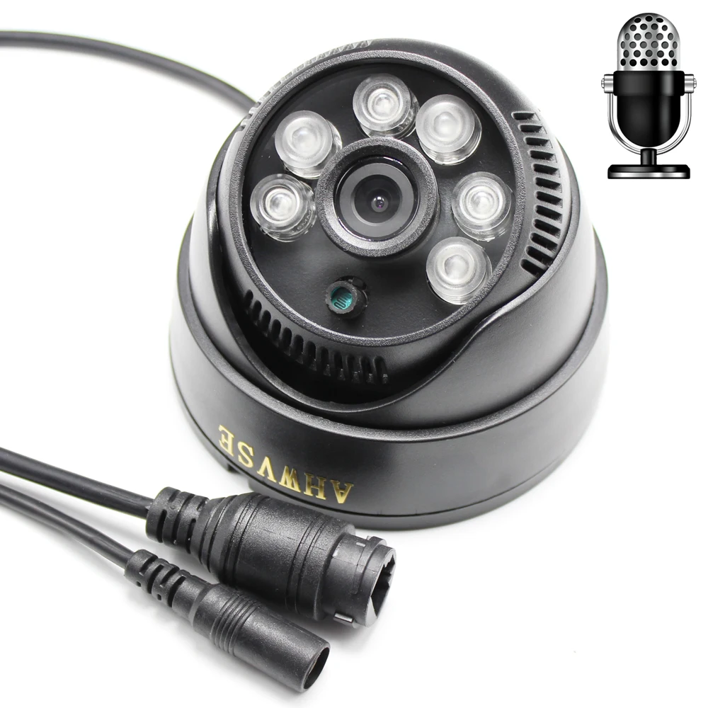 

1080P Audio Dome IP Camera built in Microphone 2MP Security indoor Day/Night CCTV ONVIF Surveillance Camera Android iPhone XMEye