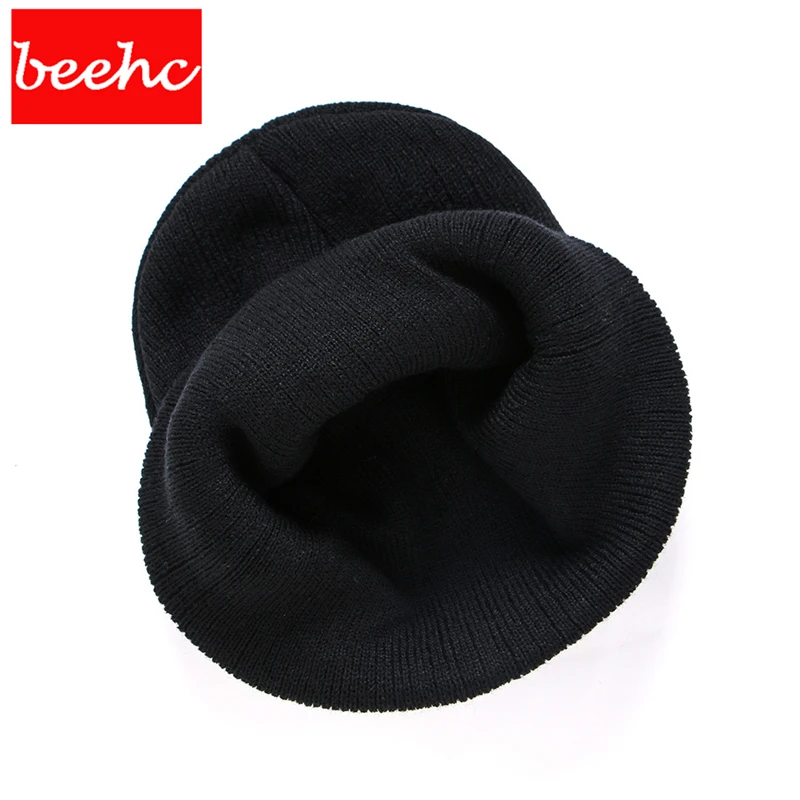 Модные мужские и женские зимние вязаные шапки Skullies Beanie с листьями кленовых сорняков, теплая хип-хоп теплая зимняя женская шапка, Мужская Лыжная шерстяная шапка