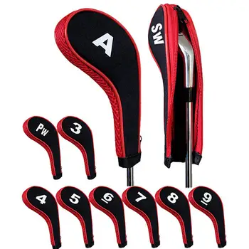

10Pcs/Set Portable Golf Club Putter Head Zipper Long Neck Protective Case Cover Golf Putter Head Long Neck Protective Case Cover