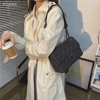 

Chain Handbags Wild Personality Cotton Lady Canvas Crossbody Shoulder Fashion Famale Women Handbag Girl Bags Bag For Women