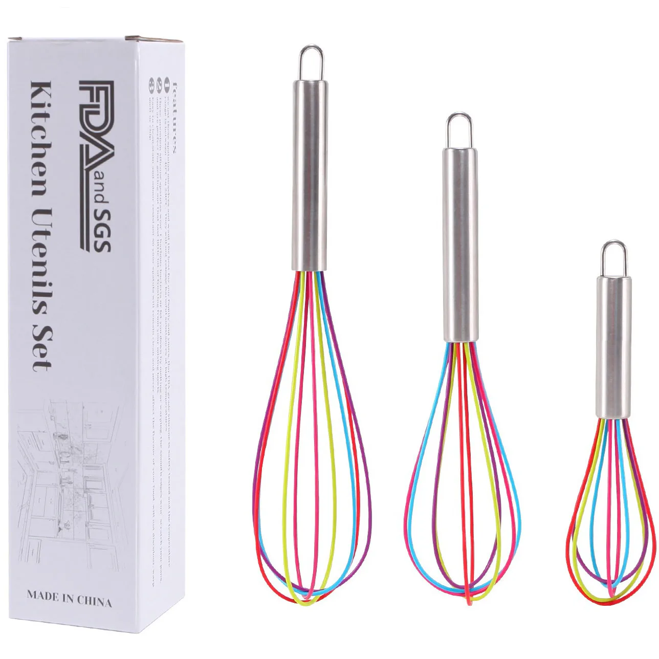 1pcs Drink Whisk Mixer Egg Beater Silicone Egg Beaters Kitchen Tools Hand Mixer Cooking Foamer Wisk Cook Blender