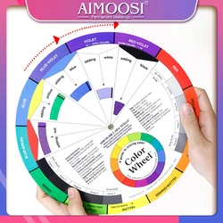 5Pcs Color Wheel Tattoo Ink Make Up Pigment Accessories For Eyebrow Eyeliner Lips Permanent Makeup Cosmetics 23cm Wholesale