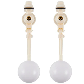 

2 Pack 3/4 inch Water Float Valve with Adjustable Arm for Water Tank Pond Livestock Waterer