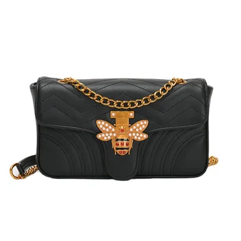 

Hot Fashion Rhinestones Bee Purses And Handbags For Women Shoulder Bags Crossbody Bags For Women Small Chain Bag