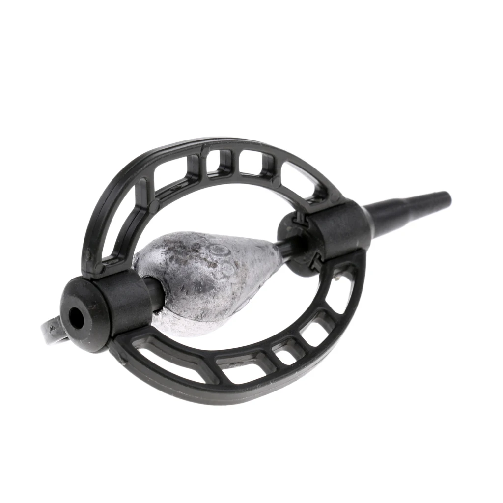 In-line Method Carp Fishing Feeder Swim Feeders Baits Trap Cage with Lead Sinker Terminal Tackle 40g 45g