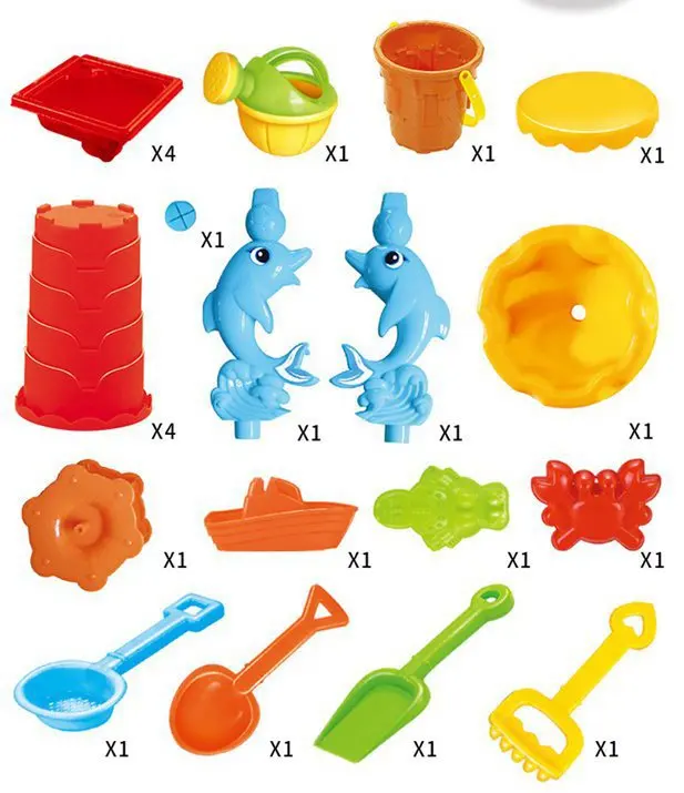 

Children Indoors And Outdoors Table for Playing with Water And Sand Play with Water Beach Toy Suit Large Size Combination Spatul