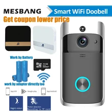 Special Price wifi video doorbell wireless door intercom camera battery power smart door bell phone calling with chime TF card free shipping Special Price wifi video doorbell wireless door intercom camera battery power smart door bell phone calling with chime TF card free shipping