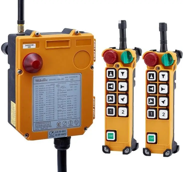 

TELECRANE Wireless Double Speed Industrial Remote Controller Electric Hoist Remote Control 2 Transmitter + 1 Receiver F24-8D