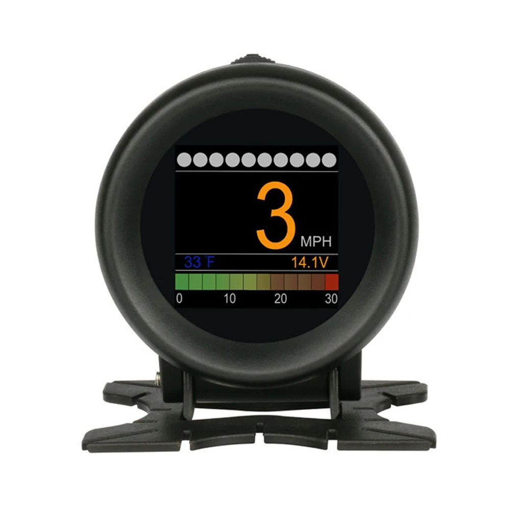 X60 OBD2 Универсальный многофункциональный дисплей с усиленной головкой, датчик перегрузки, датчик температуры, безопасный для вождения