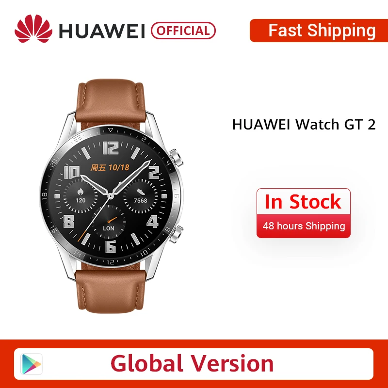 $180 Stock Original Huawei Watch Gt2 Gps Days Working Waterproof Phone Smart Call Heart Rate