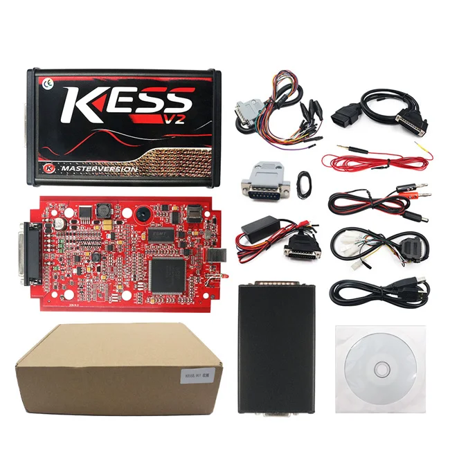 Kess V2 V5.017 Ktag V7.020 Настройка BDM Рамка красный ЭБУ OBD2 Kess V2 5,017 K-TAG V2 машина/грузовик программист менеджер Тюнинг Комплект - Цвет: KESS V2 5.017