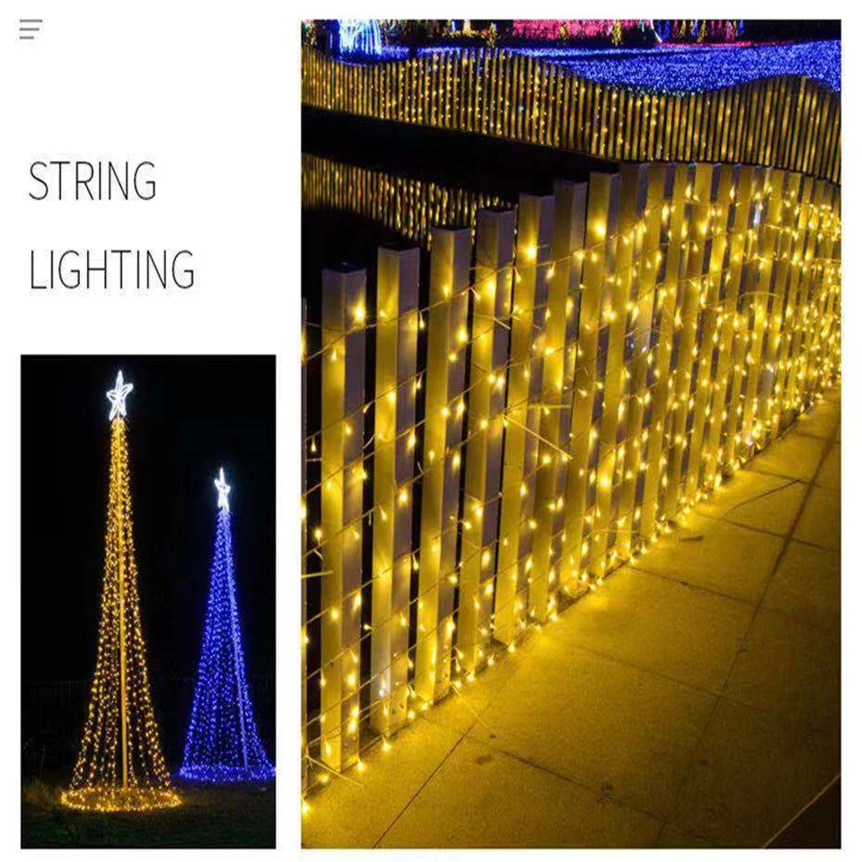 Led String Fairy Lights Decorative Led Lights USB Street Garland Christmas Light Outdoor Indoor Holiday Lighting