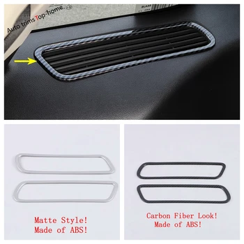 

Carbon Fiber / Matte Interior For Ford Explorer 2020 2021 Rear Third Row Window Edge Air Condition Outlet Vent Frame Cover Trim