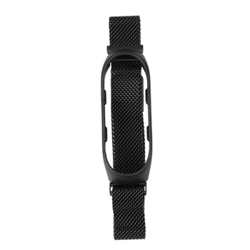 

Smart Watch Strap Metal Stainless Steel Strap for Xiaomi Mi Band 4 Wrist Strap for Xiaomi Miband 3 4 Bracelet for Mi Band 4 Blac