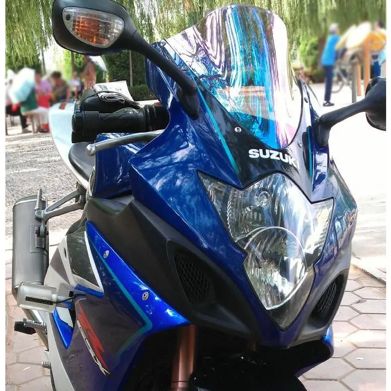 Clip mariposa Romper harto Windscreen For 2005 2006 Suzuki GSX-R1000 GSXR1000 GSX-R GSXR 1000 K5 K6  Screen Windshield Iridium Smoke Blue Transparent _ - AliExpress Mobile