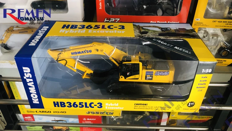 Коллекционная модель из сплава первой передачи, подарок, 1:50, масштаб, Komatsu HB365LC-3, гидравлический экскаватор, Строительная техника, литая игрушка, модель