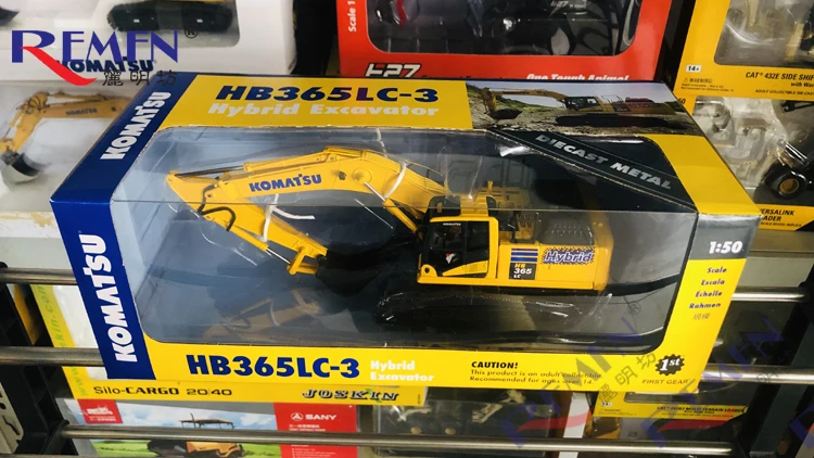 Collectible First Gear Alloy Model Gift 1:50 Scale Komatsu HB365LC-3  Hydraulic Excavator Construction Vehicles Diecast Toy Model