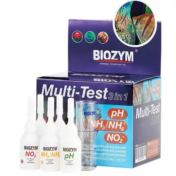 

Biozym Fish Tank Water Quality Testing Agent PH Acidimeter Nitrogen Ammonia Nitrite Fish Tank Acidity and Alkalinity Detection