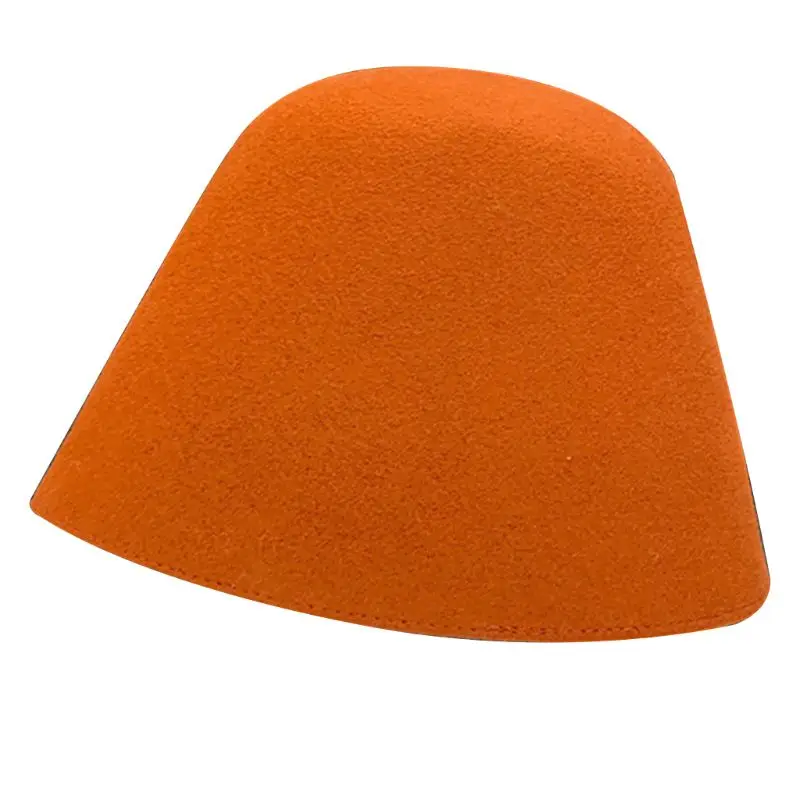 Британский Для женщин зима, искусственный мех, шерсть ведро Кепки Винтаж однотоная обувь Цвет пляжная соломенная шляпа с узкими полями шляпа рыболова женский Повседневное мягкая шапка 5 стилей - Цвет: Orange