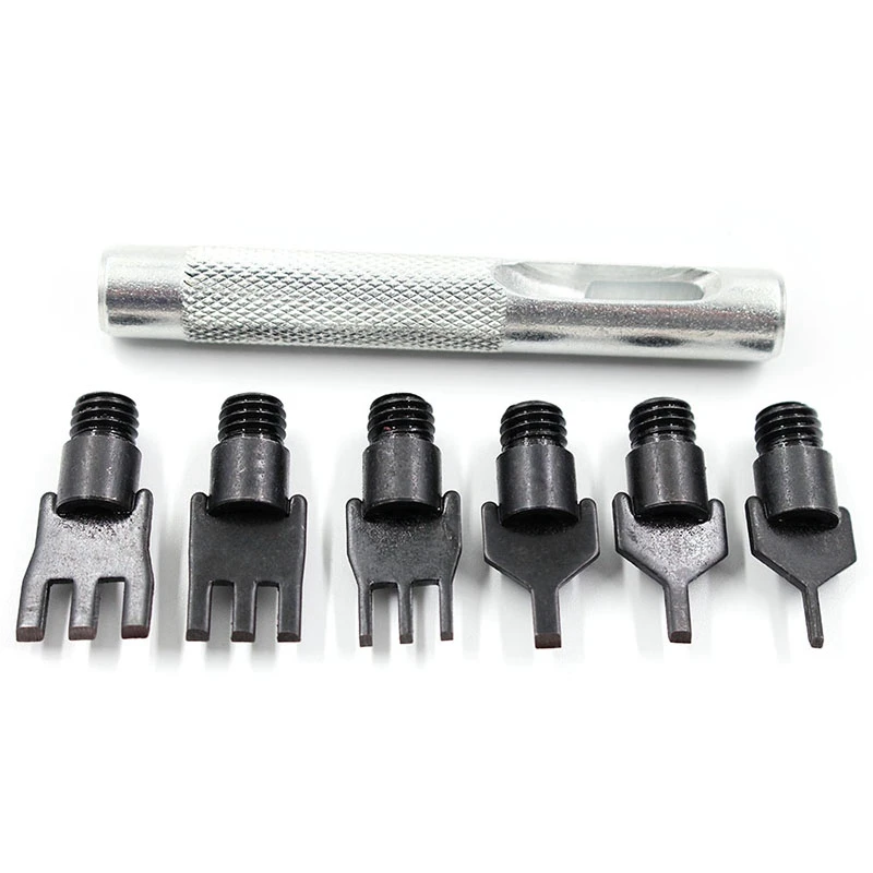 Leather Thonging Chisel Set Belt Hole Punching Crafting Tools