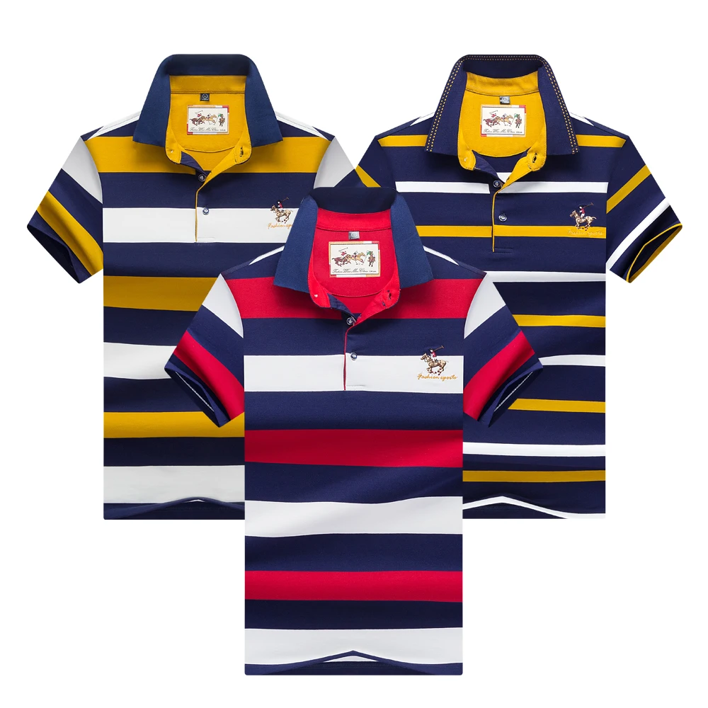 8090RY8091Y Hollirtiger 3 шт. розничная polo homme de marque модная одежда по индивидуальному заказу, шаровары удобные стрейч Для мужчин рубашка поло HOMBRE в полоску модные футболки-поло Для мужчин - Цвет: 8090RY8091Y