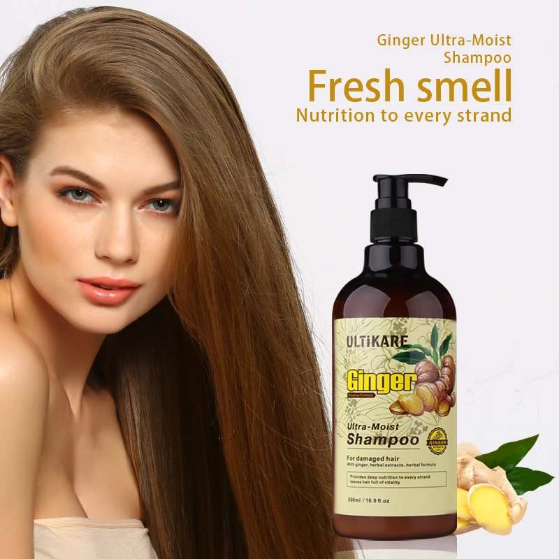 

11.11 500ML Ginger Shampoo Anti Dandruff Oil Control Hydrate Scalp Ginger Shampoo