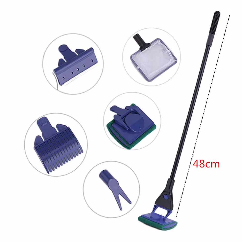 5 in 1 Aquarium Cleaning Tools Aquarium Tank Clean Set Fish Net