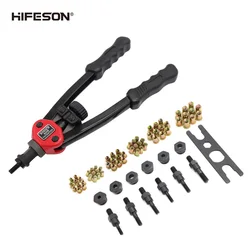 HIFESON – pistolet à rivets avec écrous filetés à la main, outil de rivetage manuel à Double insertion pour écrou M3/M4/M5/M6/M8/M10 