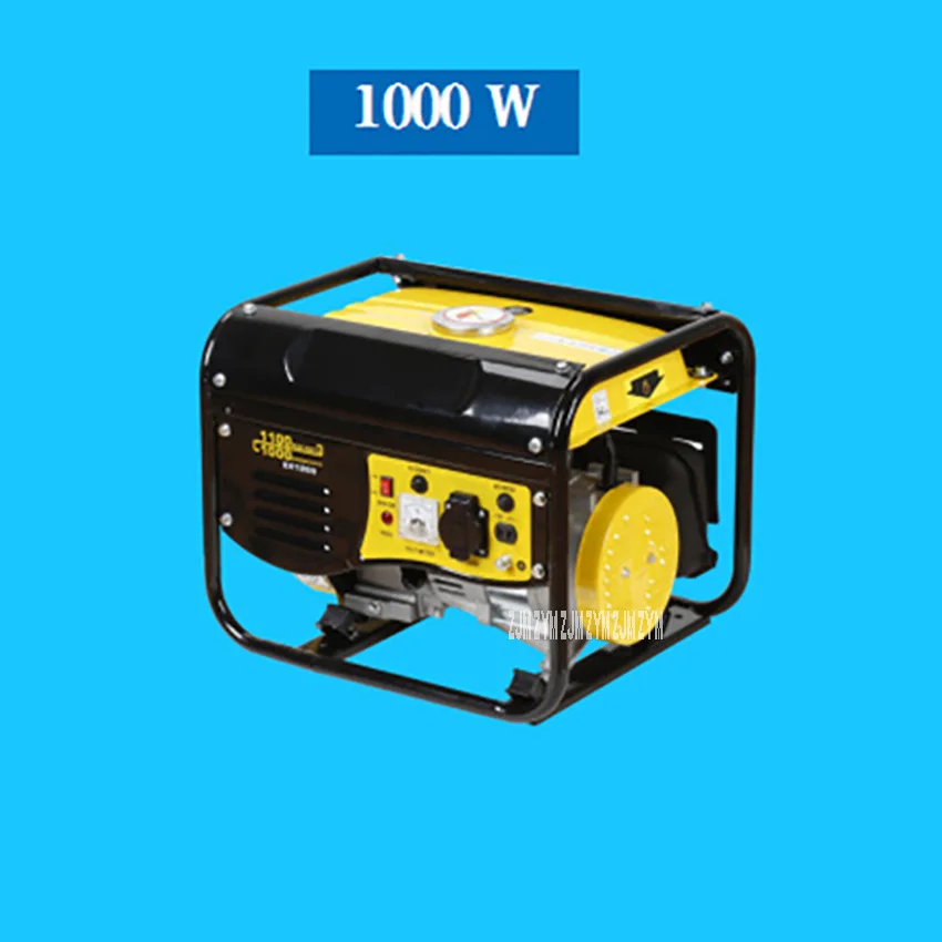 HY-1000, высокое качество, ручная тяга, низкий уровень шума, мини бензиновый двигатель, генератор сжиженного газа, природный газ, топливный бак 6л, 1000 Вт, 220 В, 50 Гц