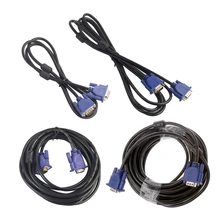 1,5/3/5/10 m VGA 15 Pin Удлинительный кабель со штыревыми соединителями на обоих концах для подключения к кабель для PC проектор для ноутбука HDTV Q81E