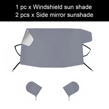 

Frost Truck Windshield Sunshade Antifreeze Universal Summer With Side Mirror Cover Rainproof Car Snow UV Protection Front Winter