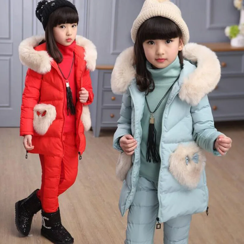 Potentieel veiligheid stereo New winter girls clothes Sets Princess Girl Clothing Set Fashion Girls  Winter Clothes thick warm Kids Tracksuits kid Clothes set| | - AliExpress