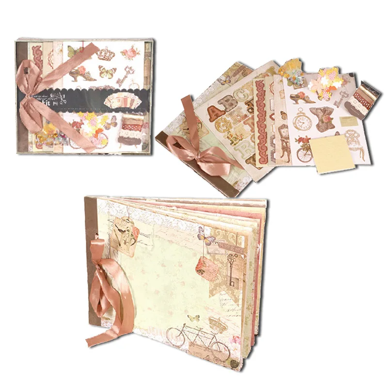 Eno фотоальбом с цветочным оформлением диагональю 8 дюймов|scrapbook photo album|photo albumcomplete