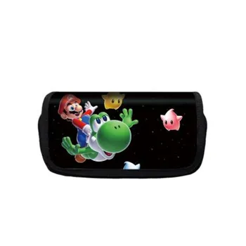 

Mario Bros Boys Girls Cartoon Polyester Pencil Case Bag School Pouches Children Pen Bag Kids Purse Wallet