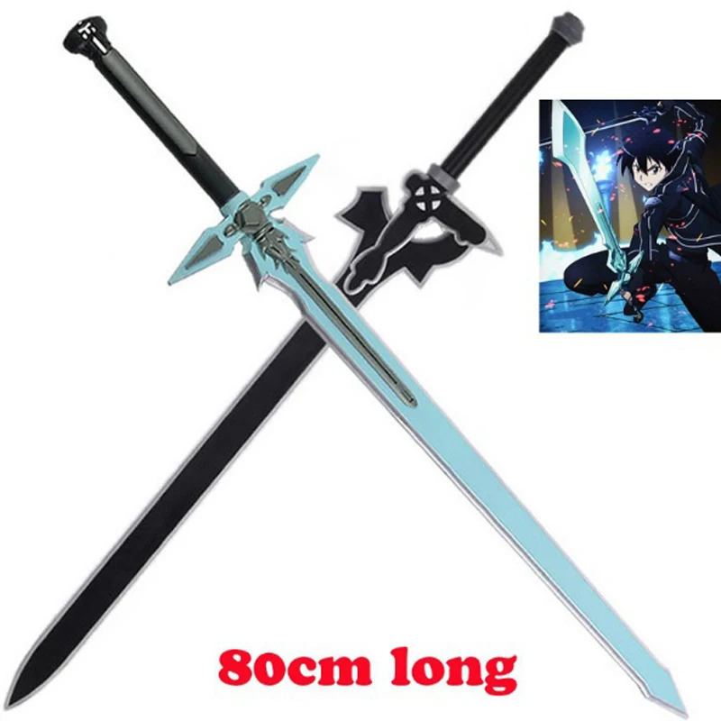1:1 искусство меча онлайн Темный Repulser Kirito Kirigaya меч Kazuto Косплей prop Yuuki Asuna черный |