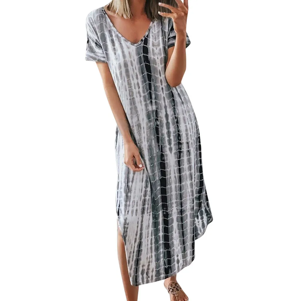 Женское пляжное платье для беременных с принтом в этническом стиле Boho хлопковое