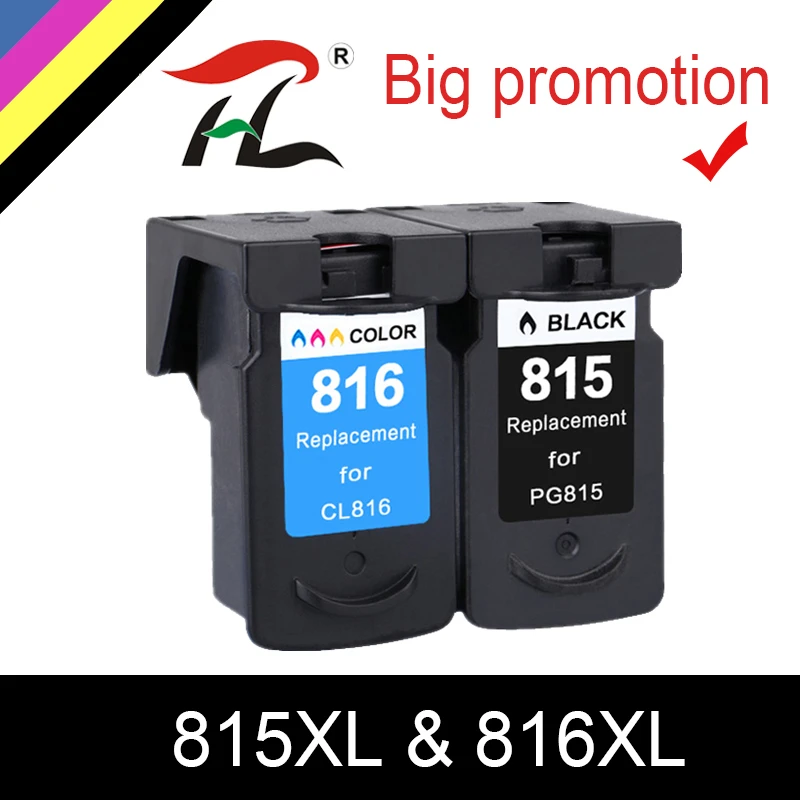 Чернильные картриджи HTL для Canon PG-815 XL PG-815XL PG 815 PG815 CL-816 CL816 Pixma MX358 MX368 MX418 MX428 MX348 |