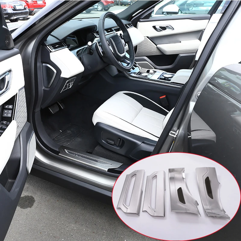 Для Range Rover Velar- автомобильные аксессуары 304 Нержавеющая внутренняя Накладка порога двери