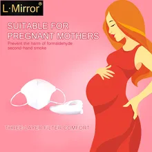 L. Зеркало 2 шт Анти-формальдегид маска для рта KN95 дымовая защита для рта для беременных женщин, цвет розовый/черный/белый/синий