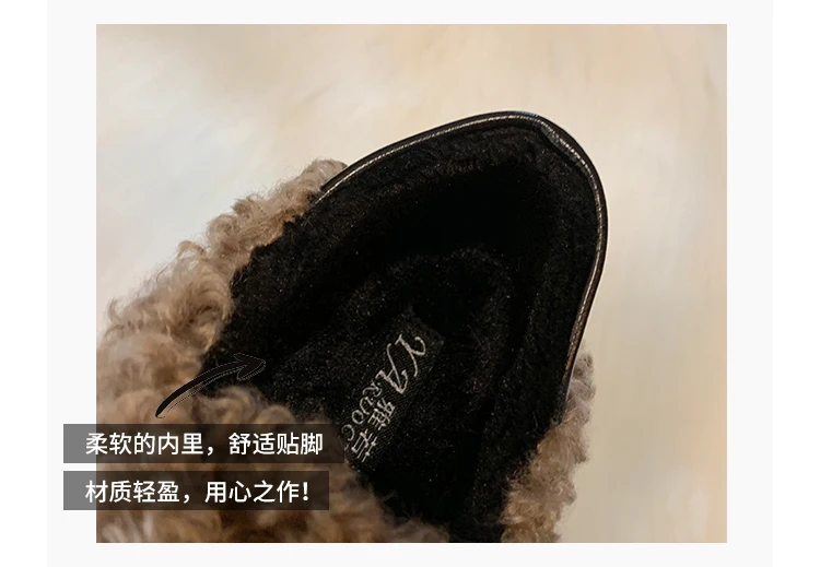 Boat Shoe Shoes Woman Round Toe Autumn Casual Female Sneakers Slip-on Loafers Fur Shose Women Shallow Mouth New Fall