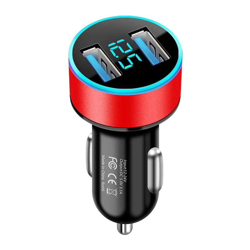 2 Ports Car Chargers 4.8A 5V Quick Charge 3.0 Fast Charging Charger for iphone 13 12 Samsung Huawei Dual USB Car-charger Adapter usb quick charge 3.0