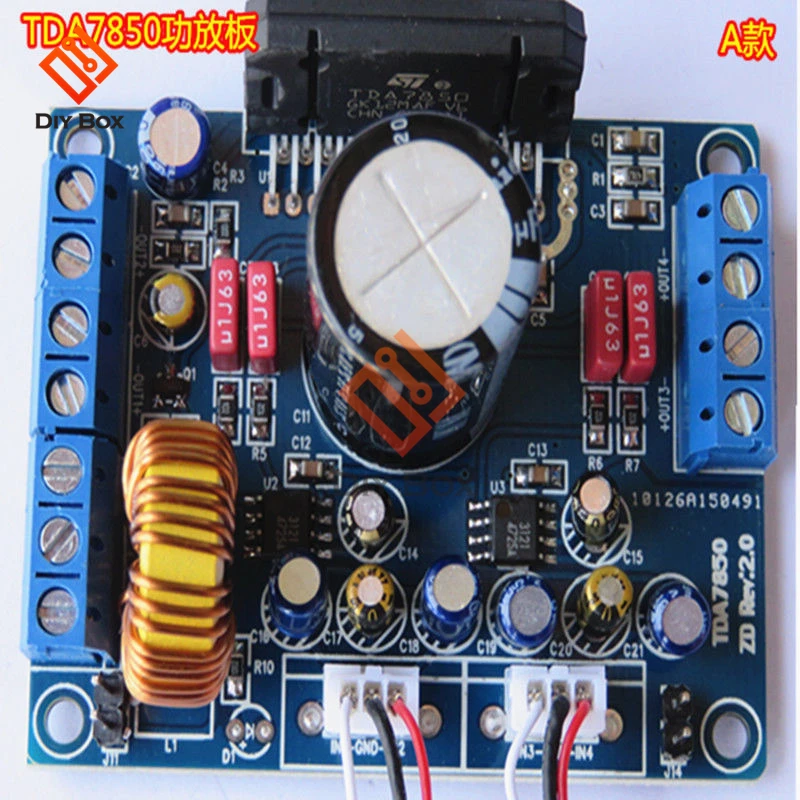 Плата усилителя DA7850 4x50 Вт 12 В автомобильный аудио Hi-Fi модуль мощности BA3121