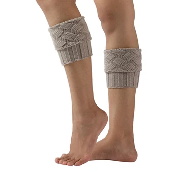 

Winter Leg Warmers Crochet Boot Cuffs Knit Toppers Boot Socks Women Casual Knitted Boots Accessories Warm Leg Cover Shoes Cuff