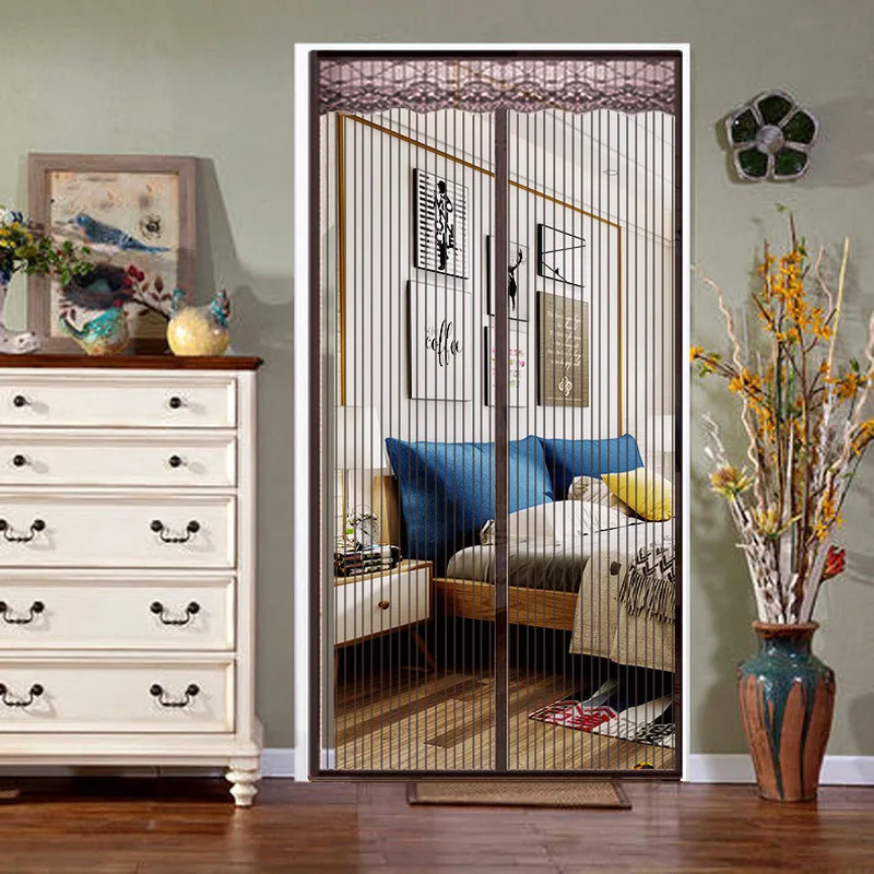 Hot Summer Anti Mosquito Insect Fly Bug Curtains Magnetic Net Mesh Automatic Closing Door Screen Kitchen Net Veil Protector