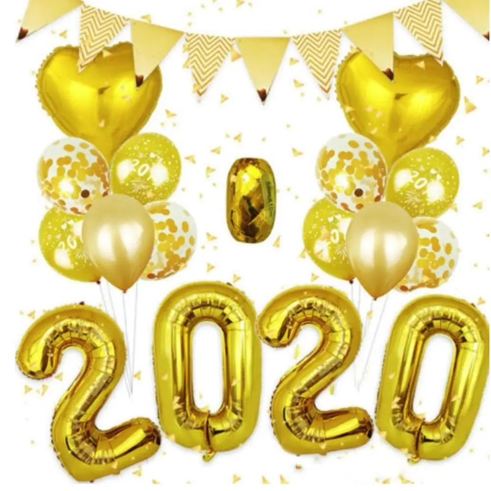 16 дюймов 2020 фольгированный шар креативный воздушный счастливый новый год Дети