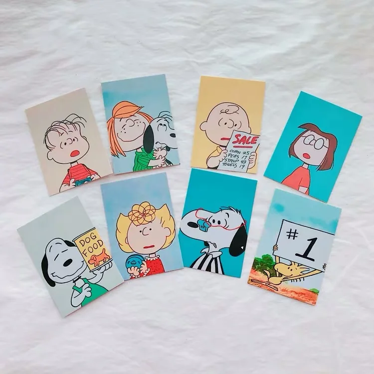 8 шт. Ins Peanuts изгой карта собаки милый мультфильм доска для сообщений доска для фото дисплей доска украшение стены визитная карточка дисплей